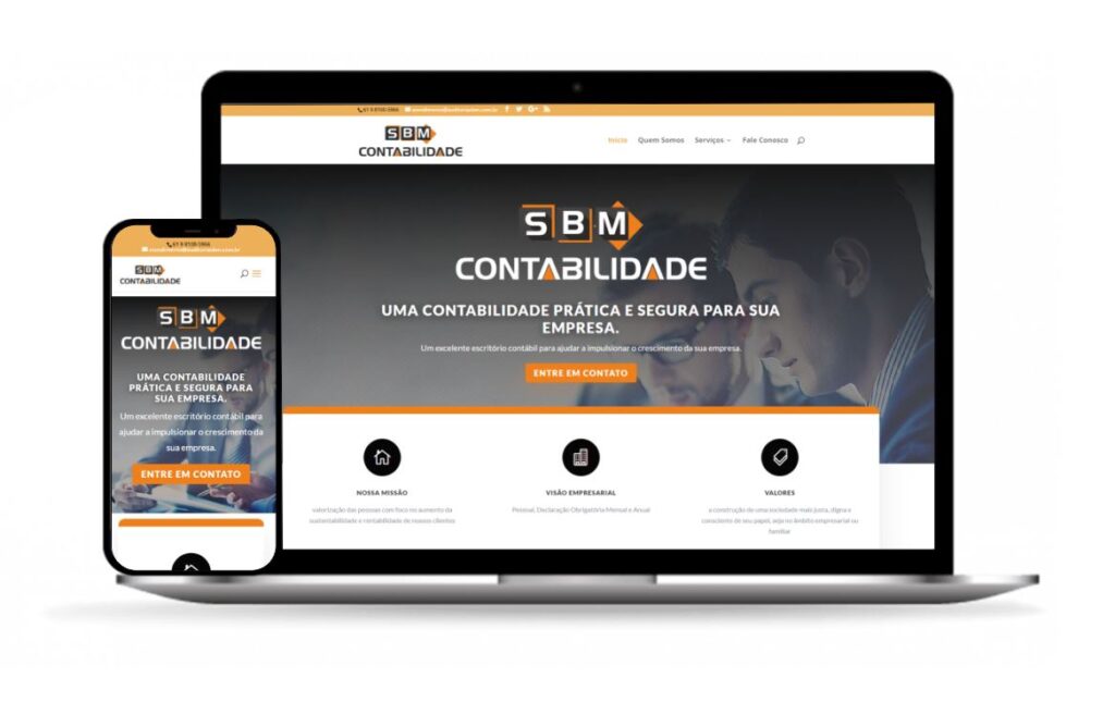 Criação de Sites em Brasília - SBM Contabilidade