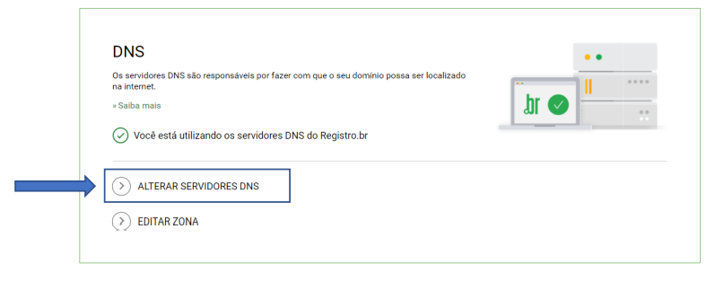 Negócio Digital - Criação de Sites em Brasília - Configuração de DNS - Passo 3 - Alterando os servidores de DNS