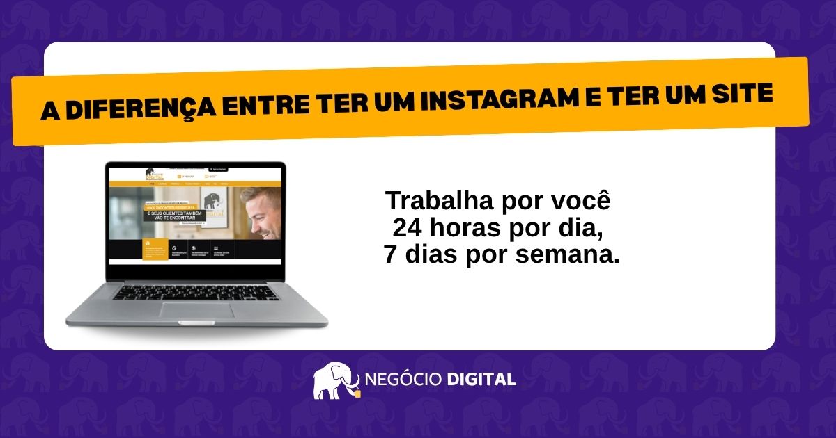 Leia mais sobre o artigo A diferença entre ter um Instagram e ter um site